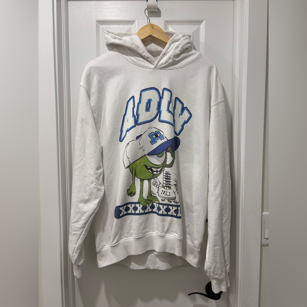 ADLV Monsters Inc Mike Hoodie Size 2 / XL Sweatshirt Hoodie pullover